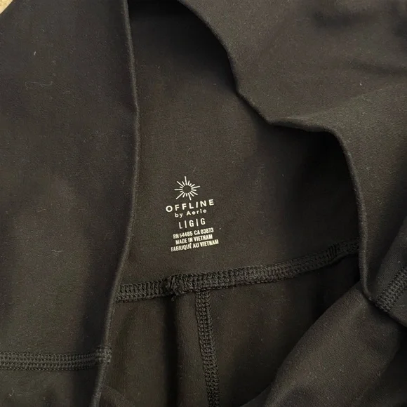 Aerie Black Relaxed Fit Yoga Pants - Picture 8 of 8